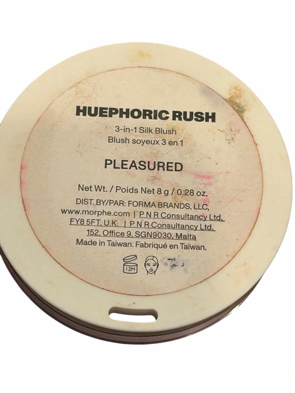 Morphe Huephoric Rush Cream Blush 3 in 1 Silk‎ Blush in PLEASURED .28 Warm Pink